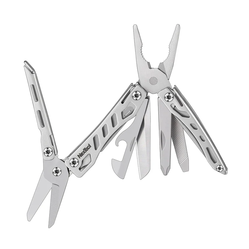 NexTool Mini Flagship Rot/Grün 10 IN 1 Multifunktionales faltbares EDC-Handwerkzeug Schraubendreher Minizange Flaschenöffner Outdoor