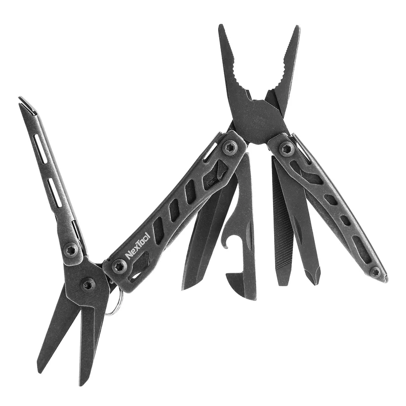 NexTool Mini Flagship Rot/Grün 10 IN 1 Multifunktionales faltbares EDC-Handwerkzeug Schraubendreher Minizange Flaschenöffner Outdoor