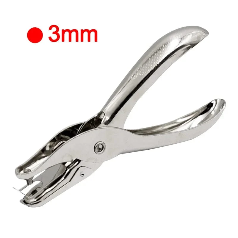 Einzellochstanzer aus Metall, 3 mm/6 mm Porendurchmesser, Lochzange, Handpapier, Scrapbooking-Stanzen