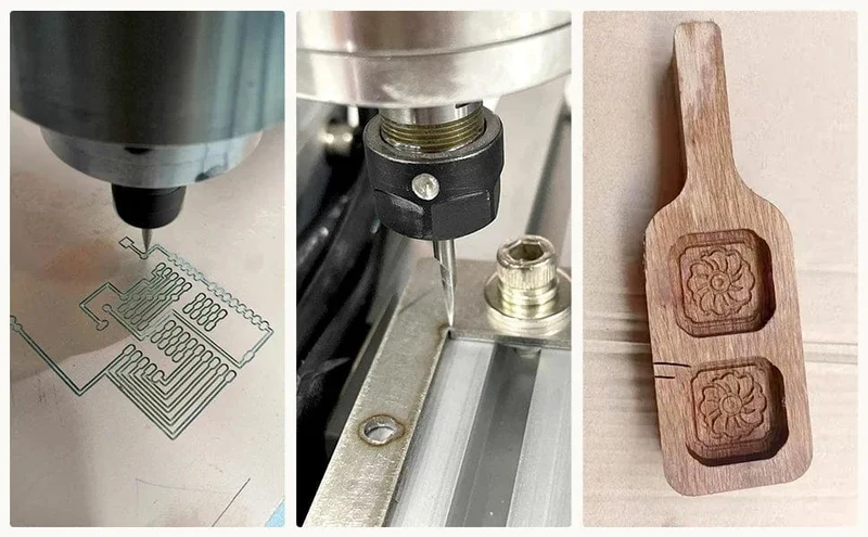 Yofuly CNC 775 Spindelmotor, Holzbearbeitungswerkzeuge, Kugellager, 20000 U/min Spindel für 3018 Pro Series CNC-Gravier- und Schneidemaschine