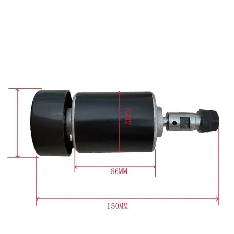 Luftgekühlter 0.2 kW luftgekühlter Spindelmotor CNC 200 W Spindelmotor + Klemme für CNC-Maschine DIY CNC 24 VDC 10000 U/min