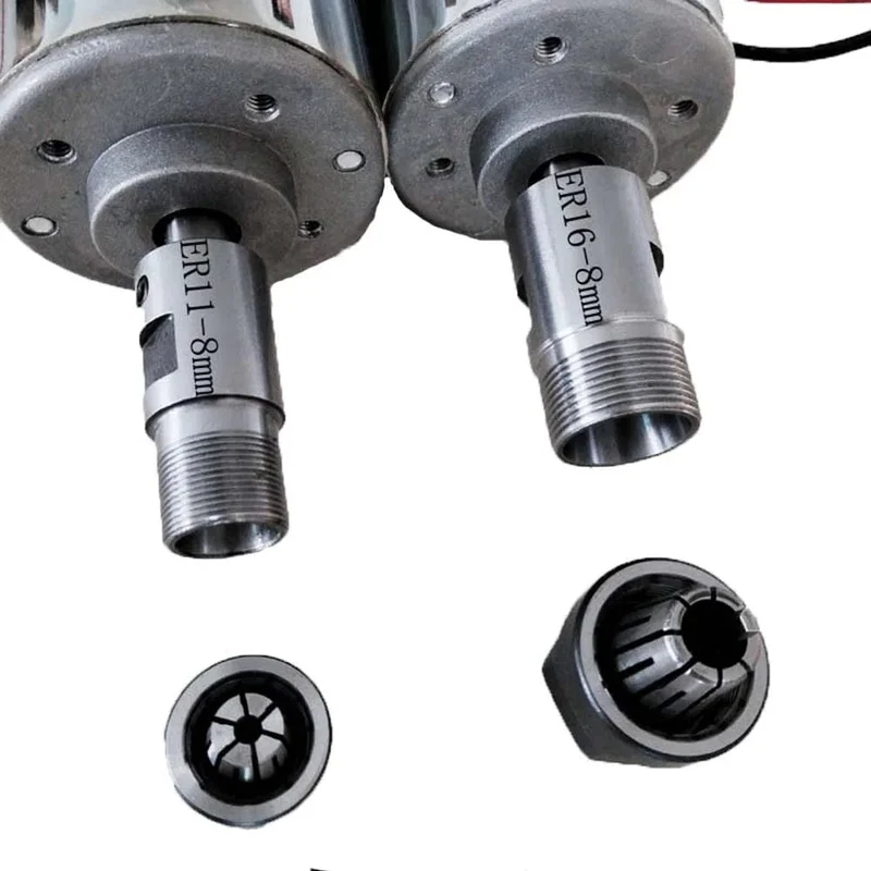 Luftgekühlter 0.2 kW luftgekühlter Spindelmotor CNC 200 W Spindelmotor + Klemme für CNC-Maschine DIY CNC 24 VDC 10000 U/min