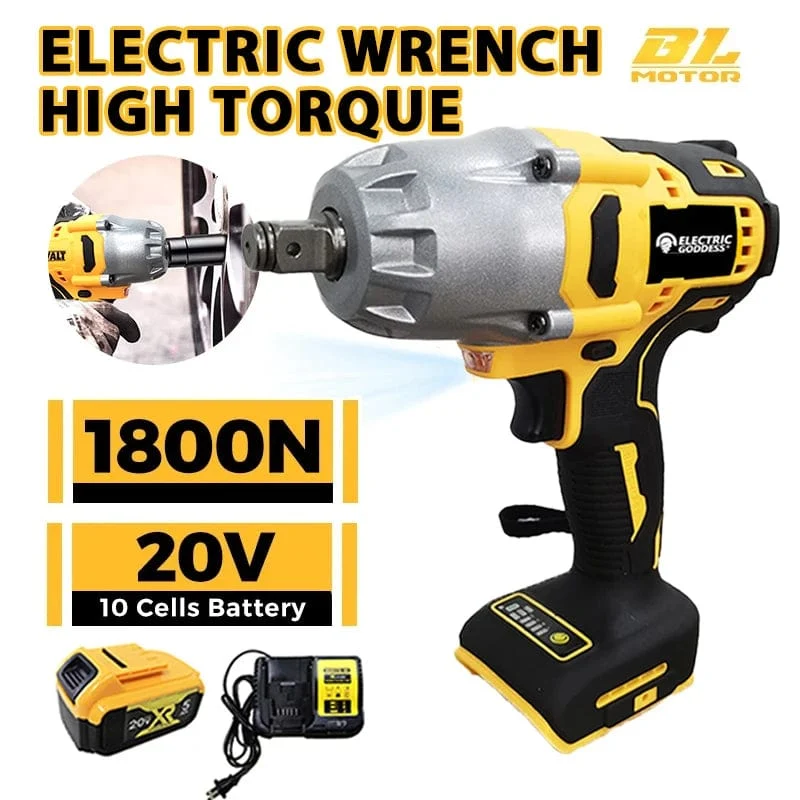 1/2-Zoll-Elektroschrauber mit hohem Drehmoment, bürstenloser Akku-Schlagschrauber, Dekorationsteam, Elektrowerkzeuge für Dewalt 20-V-Akku