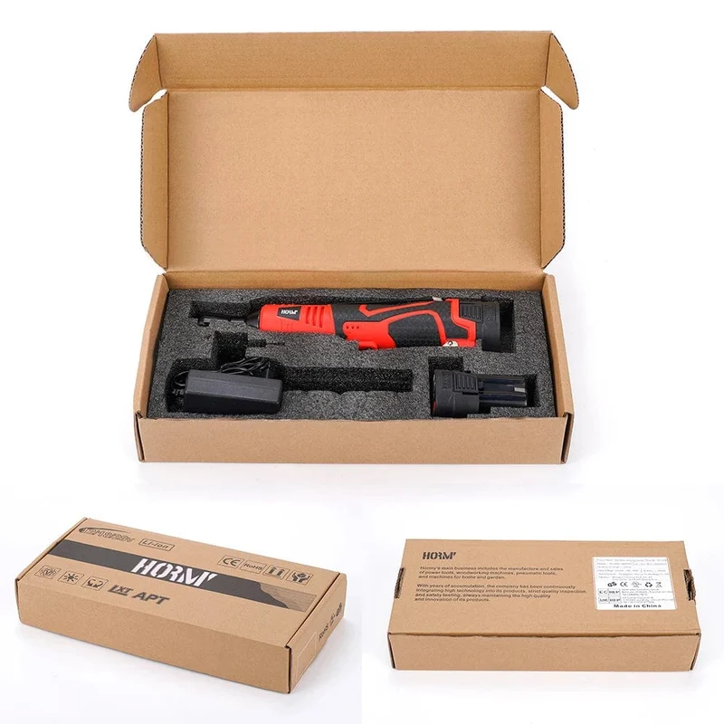Hormy 3/8 Zoll kabelloser elektrischer Schraubenschlüssel, 65 Nm, rechtwinkliger Ratschenschlüssel, 18 V, wiederaufladbarer Autoreparatur-Werkzeugsatz, Winkelschlüssel