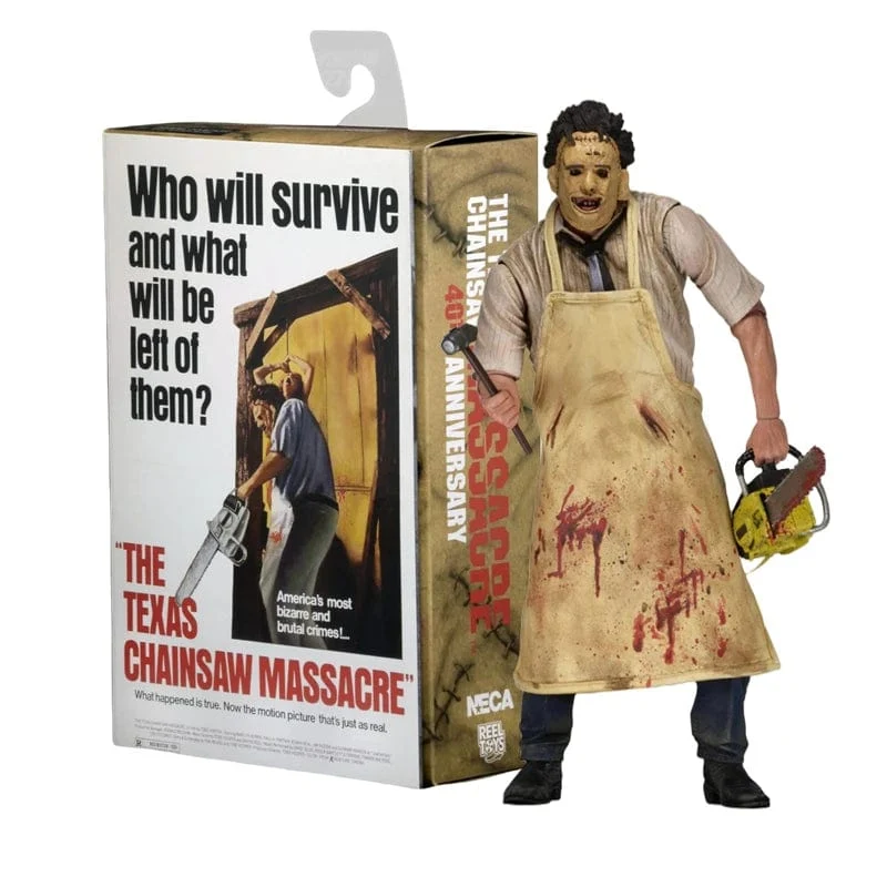 Leatherface Texas Chainsaw Massacre 40. Jahrestag Actionfigur Filmfiguren Terror Modell Puppe Sammlerspielzeug Geschenk