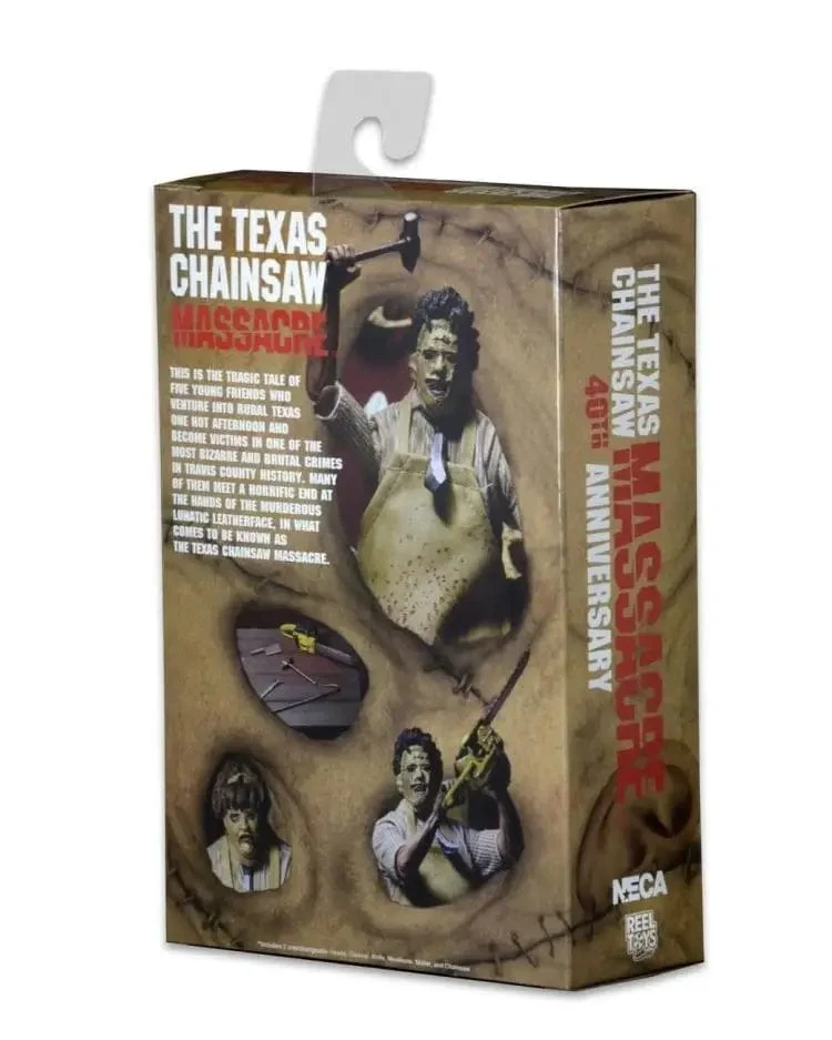 Leatherface Texas Chainsaw Massacre 40. Jahrestag Actionfigur Filmfiguren Terror Modell Puppe Sammlerspielzeug Geschenk