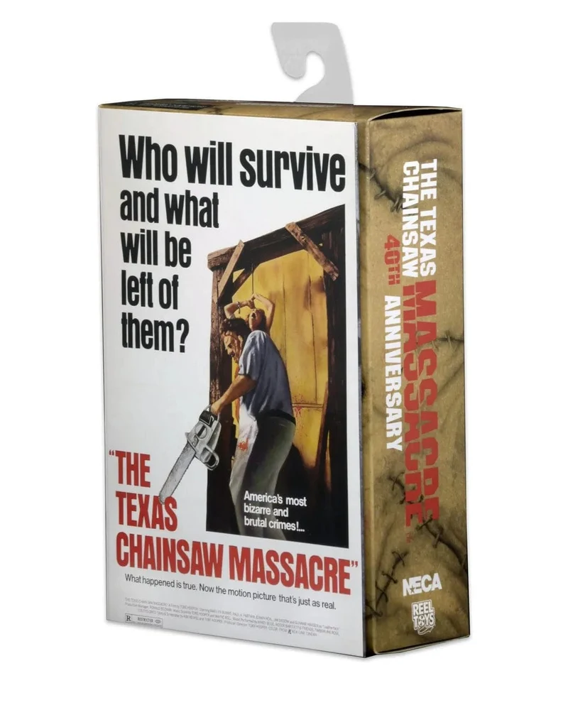 Leatherface Texas Chainsaw Massacre 40. Jahrestag Actionfigur Filmfiguren Terror Modell Puppe Sammlerspielzeug Geschenk