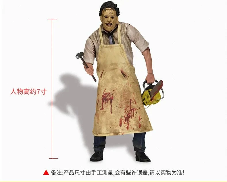 Leatherface Texas Chainsaw Massacre 40. Jahrestag Actionfigur Filmfiguren Terror Modell Puppe Sammlerspielzeug Geschenk