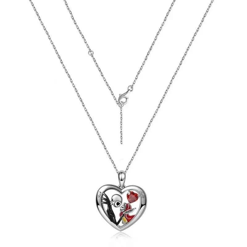 Disney Nightmare Before Christmas Halskette Jack Sally Filmfiguren Pullover Kette Modeschmuck Accessoires Frauen Liebhaber Geschenke
