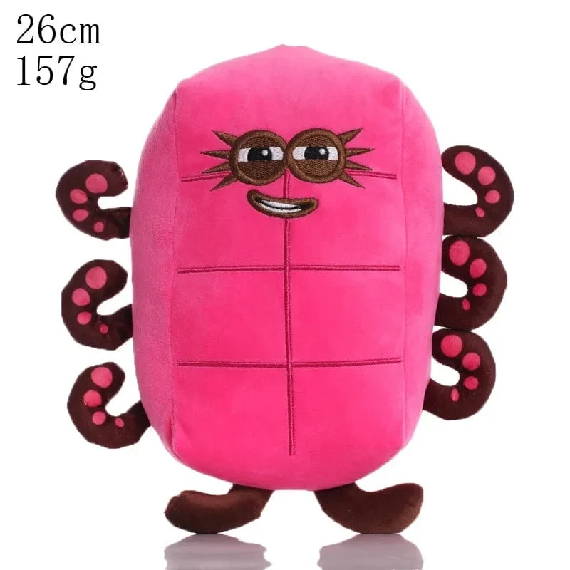 14-18cm Cartoon Nummer Plüsch Puppe Spielzeug Pädagogisches Gefüllte Film Anime Kinder Frühen Kindheit Geburtstag Weihnachten Geschenk