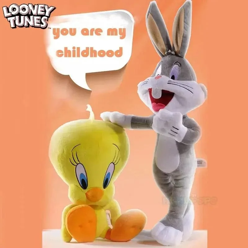 Großes Looney Tunes Bugs Bunny Plüschtier Tweety Bird Bunny Anime Cartoon Film Plushies Gefüllte Puppe Spielzeug Geschenk