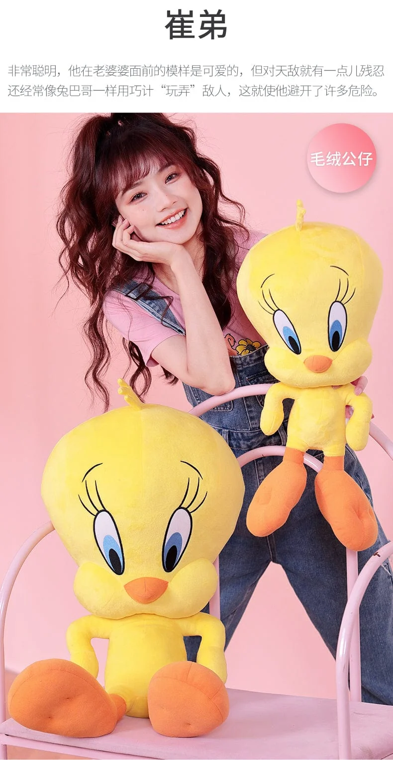 Großes Looney Tunes Bugs Bunny Plüschtier Tweety Bird Bunny Anime Cartoon Film Plushies Gefüllte Puppe Spielzeug Geschenk