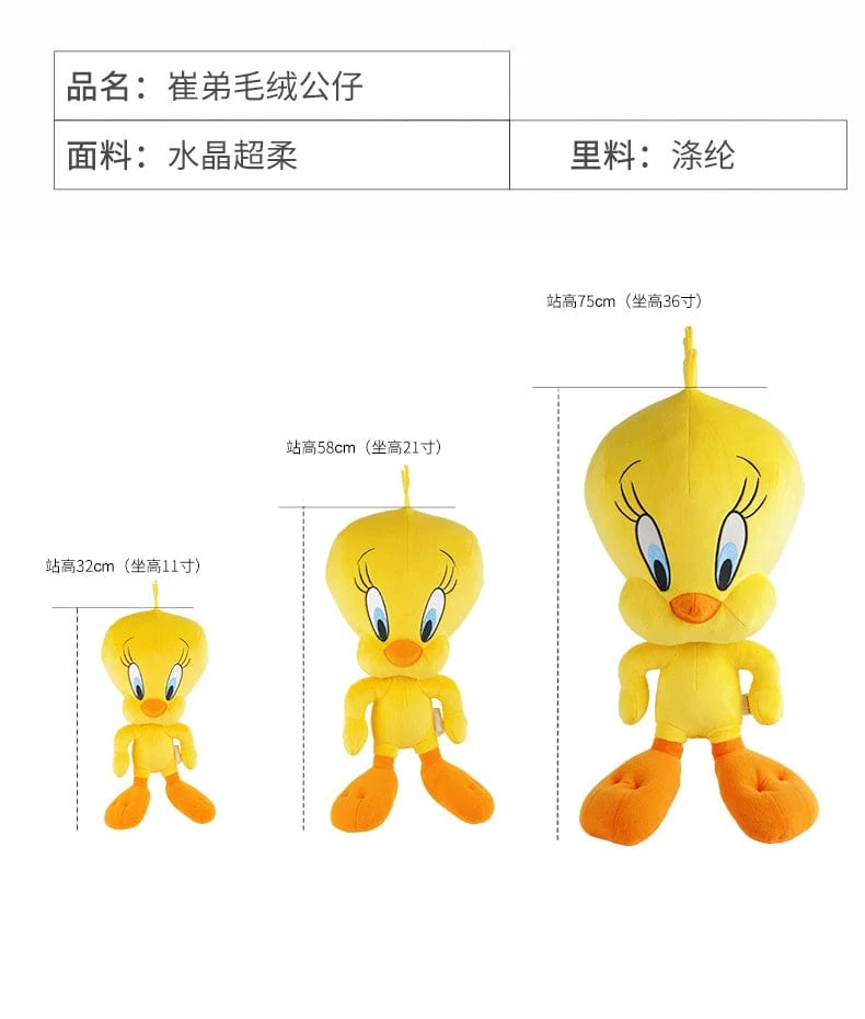 Großes Looney Tunes Bugs Bunny Plüschtier Tweety Bird Bunny Anime Cartoon Film Plushies Gefüllte Puppe Spielzeug Geschenk