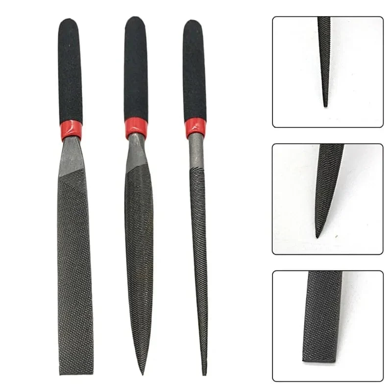 Kleine Stahlfeilen, Nadel-Flachfeile für Stein, Glas, Metall, Schnitzerei, Handwerk, Nadelfeilen, Holzbearbeitung, Handwerkzeug-Set, Zimmereiwerkzeuge
