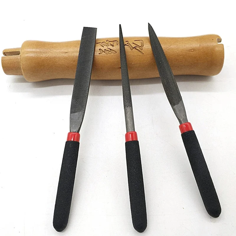 Kleine Stahlfeilen, Nadel-Flachfeile für Stein, Glas, Metall, Schnitzerei, Handwerk, Nadelfeilen, Holzbearbeitung, Handwerkzeug-Set, Zimmereiwerkzeuge