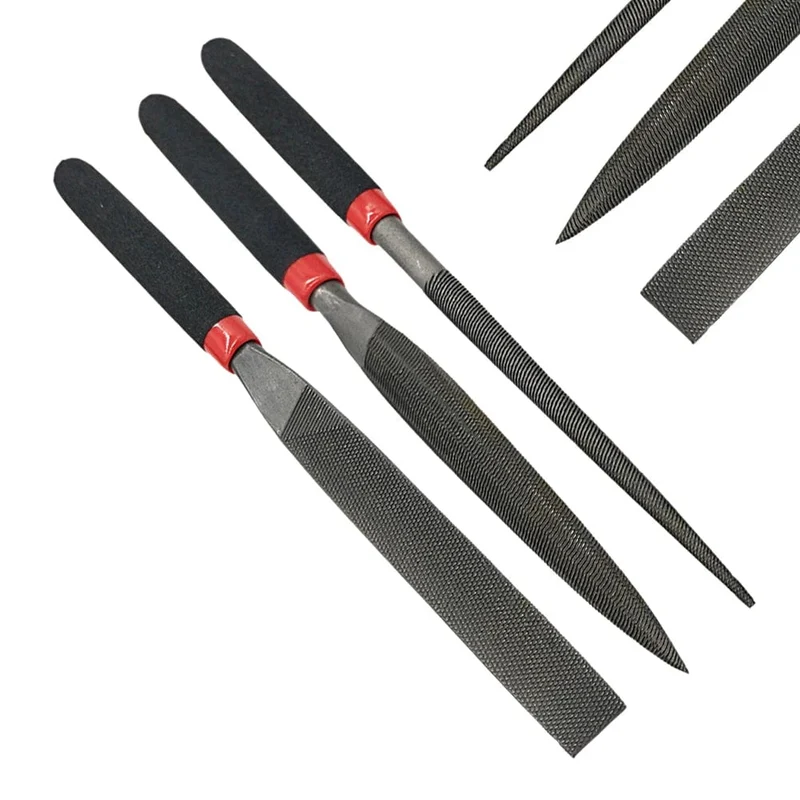 Kleine Stahlfeilen, Nadel-Flachfeile für Stein, Glas, Metall, Schnitzerei, Handwerk, Nadelfeilen, Holzbearbeitung, Handwerkzeug-Set, Zimmereiwerkzeuge