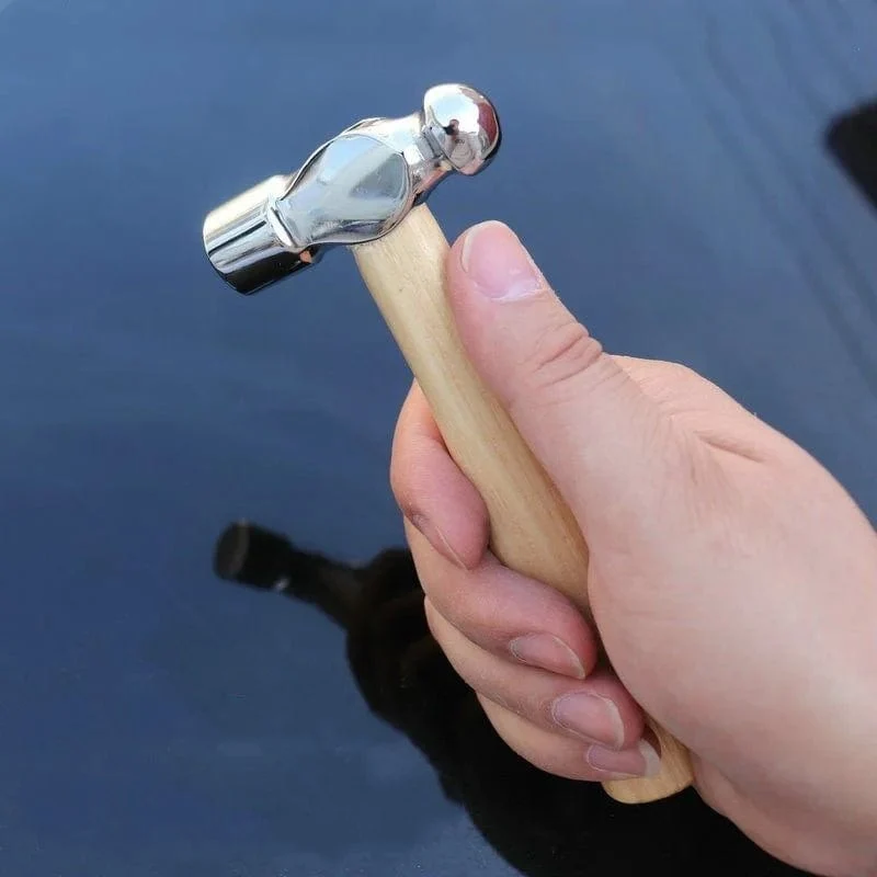 Mini-Hammer, Smashing-Hammer aus Walnussholz, runder Kopf, Holzgriff, Auto-Fluchtwerkzeug, Handhammer, multifunktionaler Mini-Hammer