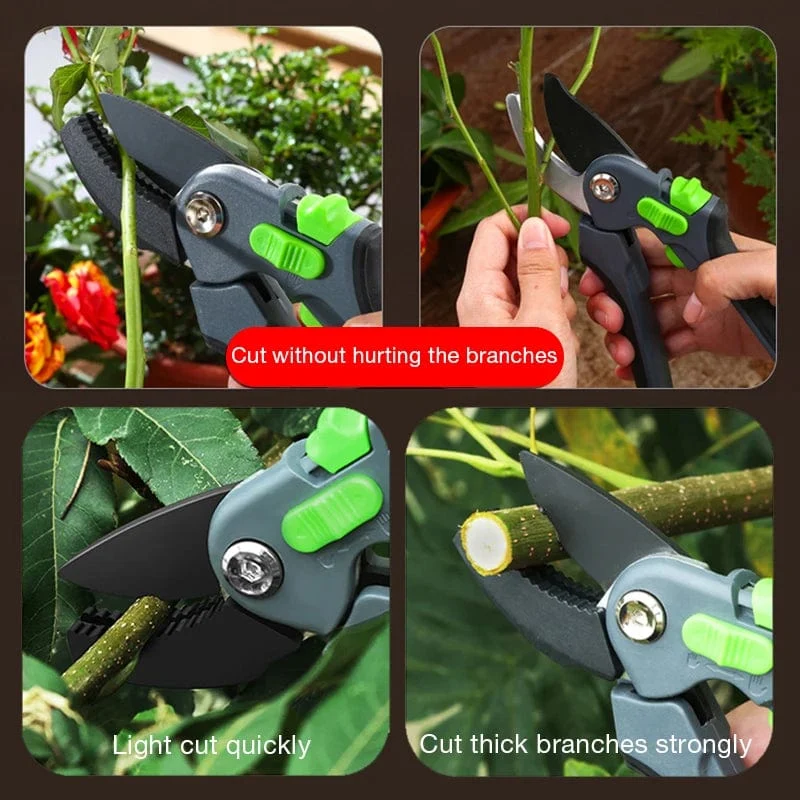 Multifunktionale Gartenschere Gartengeräte Arbeitsersparnis Schere Gartenarbeit Pflanze Scharfe Astschere Schutz Hand Langlebig