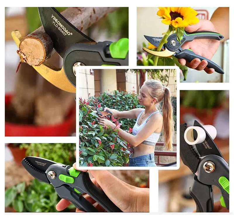Multifunktionale Gartenschere Gartengeräte Arbeitsersparnis Schere Gartenarbeit Pflanze Scharfe Astschere Schutz Hand Langlebig