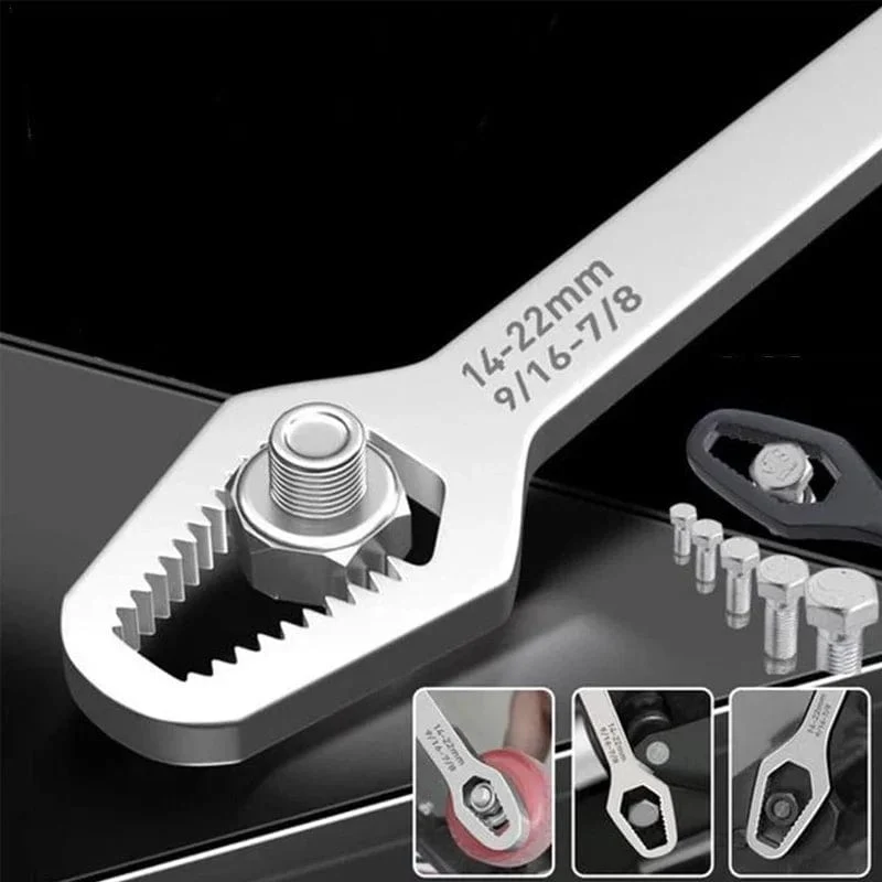 8-22 mm Universal-Torxschlüssel, selbstanziehender, verstellbarer Brillenschlüssel, Doppelkopf-Torxschlüssel, Handwerkzeuge für die Fabrik
