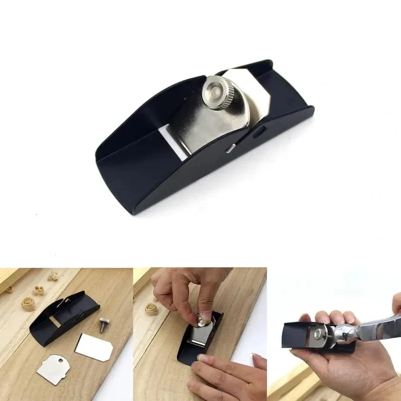 Mini-Hobel, Holzzimmerei-Werkzeug, manueller Schreinerhobel, Hobel aus Aluminiumlegierung und Schneidkante, tragbare Handwerkzeuge für die Holzbearbeitung