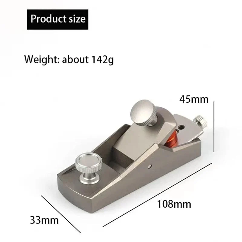 Flachhobel für die Holzbearbeitung, Mini-Hobel für europäische Ornamente, Handhobel aus Aluminiumlegierung, Unterkante, Holzbesäumhobel, Schreinerwerkzeuge