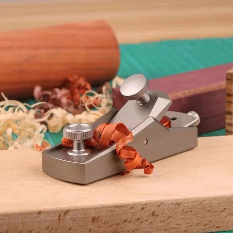 Flachhobel für die Holzbearbeitung, Mini-Hobel für europäische Ornamente, Handhobel aus Aluminiumlegierung, Unterkante, Holzbesäumhobel, Schreinerwerkzeuge