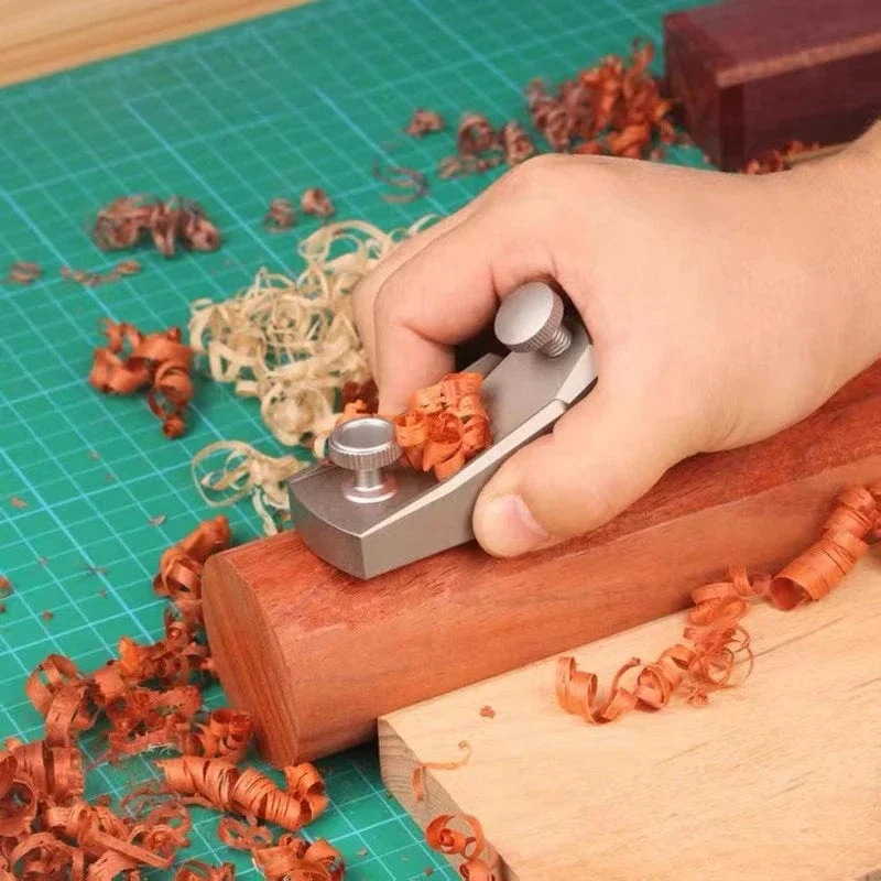 Flachhobel für die Holzbearbeitung, Mini-Hobel für europäische Ornamente, Handhobel aus Aluminiumlegierung, Unterkante, Holzbesäumhobel, Schreinerwerkzeuge