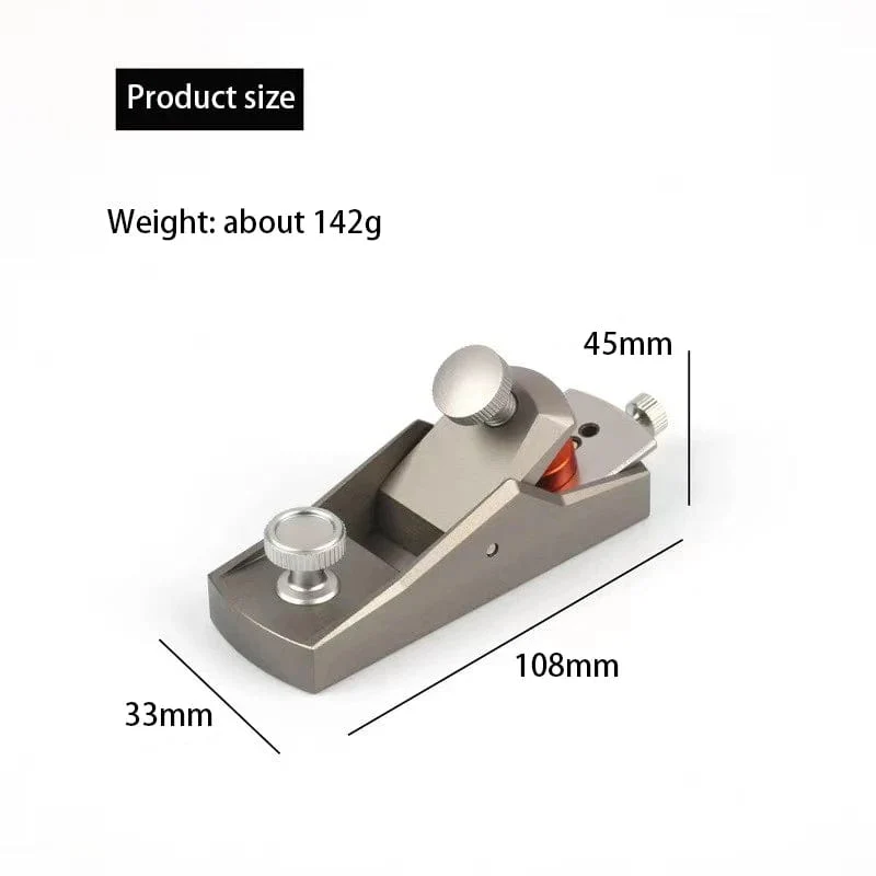 Flachhobel für die Holzbearbeitung, Mini-Hobel für europäische Ornamente, Handhobel aus Aluminiumlegierung, Unterkante, Holzbesäumhobel, Schreinerwerkzeuge