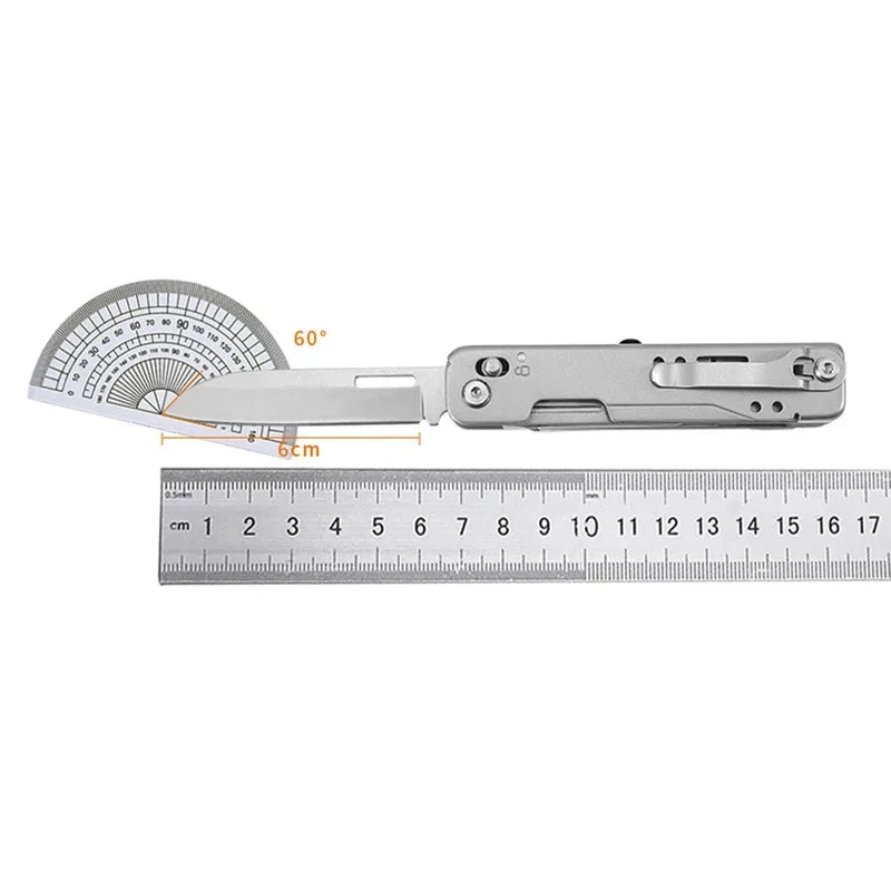 Kombinations-Multitool, Klappmesser, Schere, abnehmbares Outdoor-Taschenmesser, EDC-Notfall-Handwerkzeuge, Mehrzweckmesser