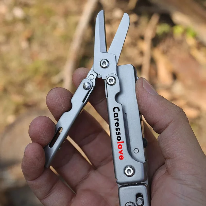Kombinations-Multitool, Klappmesser, Schere, abnehmbares Outdoor-Taschenmesser, EDC-Notfall-Handwerkzeuge, Mehrzweckmesser