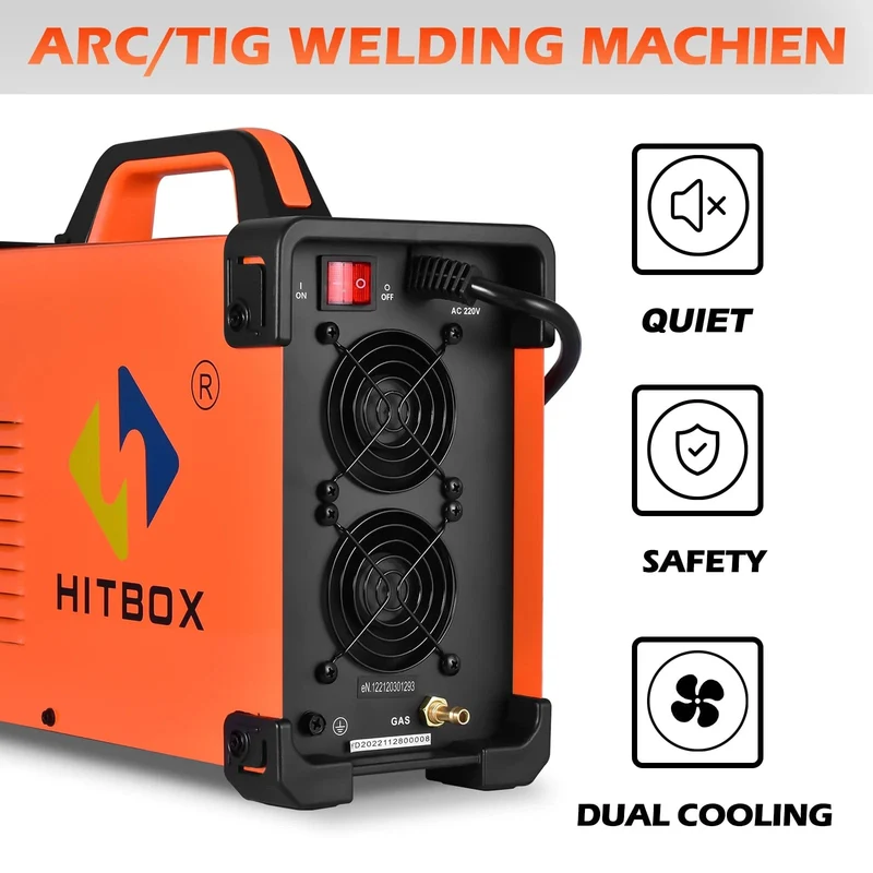 HITBOX AC/DC Aluminium WIG-Schweißgerät HBT250P HF WIG/MMA ARC Stabschweißgerät mit Puls-Argonschweißen IGBT Inverter 2T/4T
