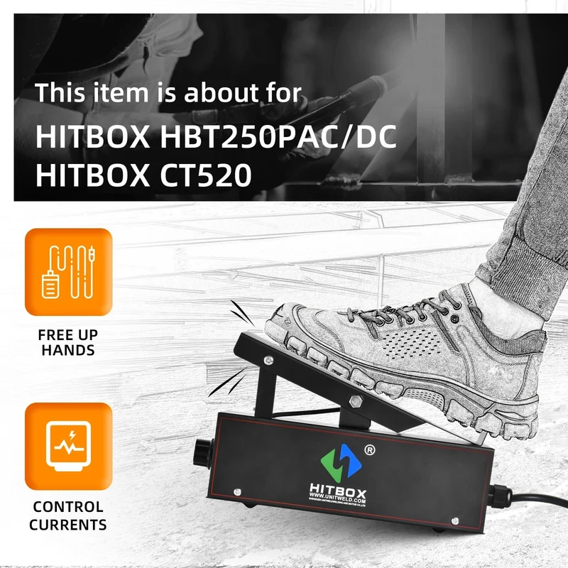 HITBOX AC/DC Aluminium WIG-Schweißgerät HBT250P HF WIG/MMA ARC Stabschweißgerät mit Puls-Argonschweißen IGBT Inverter 2T/4T