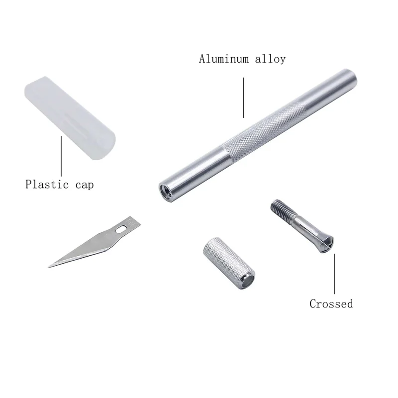 Aluminium Legierung Cutter Messer Schnitzen Werkzeug Skulptur Gravieren Sharp Metall Skalpell Klinge