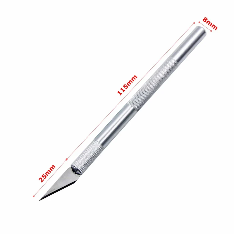 Aluminium Legierung Cutter Messer Schnitzen Werkzeug Skulptur Gravieren Sharp Metall Skalpell Klinge
