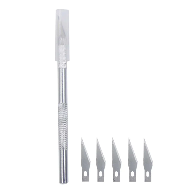 Aluminium Legierung Cutter Messer Schnitzen Werkzeug Skulptur Gravieren Sharp Metall Skalpell Klinge