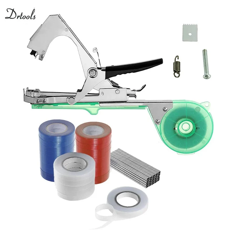 Drtools Strumpfband Pflanzen Bindemaschine Pflanze Zweig Hand Binden Bindemaschine Hackfleisch Gemüse Tapetool Tapener Bänder Garten Werkzeuge