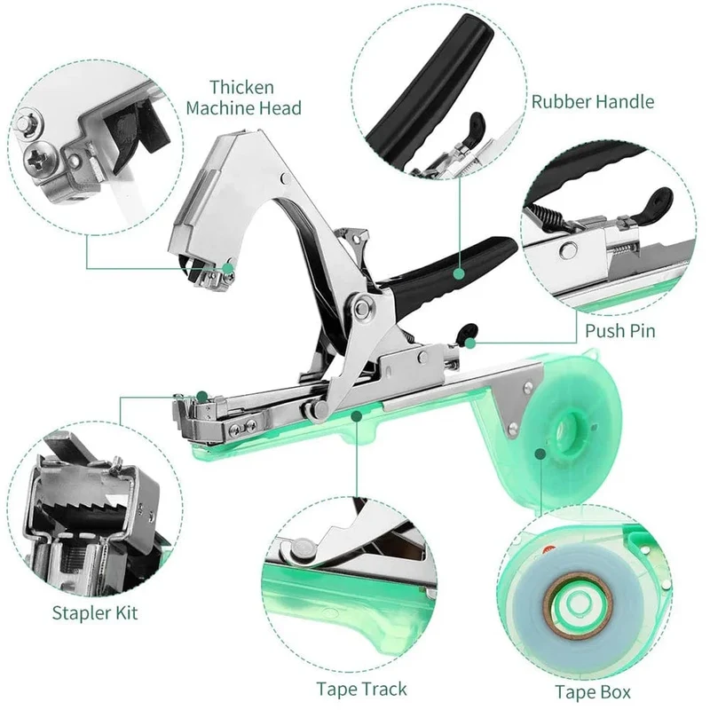 Drtools Strumpfband Pflanzen Bindemaschine Pflanze Zweig Hand Binden Bindemaschine Hackfleisch Gemüse Tapetool Tapener Bänder Garten Werkzeuge