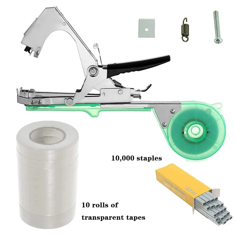 Drtools Strumpfband Pflanzen Bindemaschine Pflanze Zweig Hand Binden Bindemaschine Hackfleisch Gemüse Tapetool Tapener Bänder Garten Werkzeuge