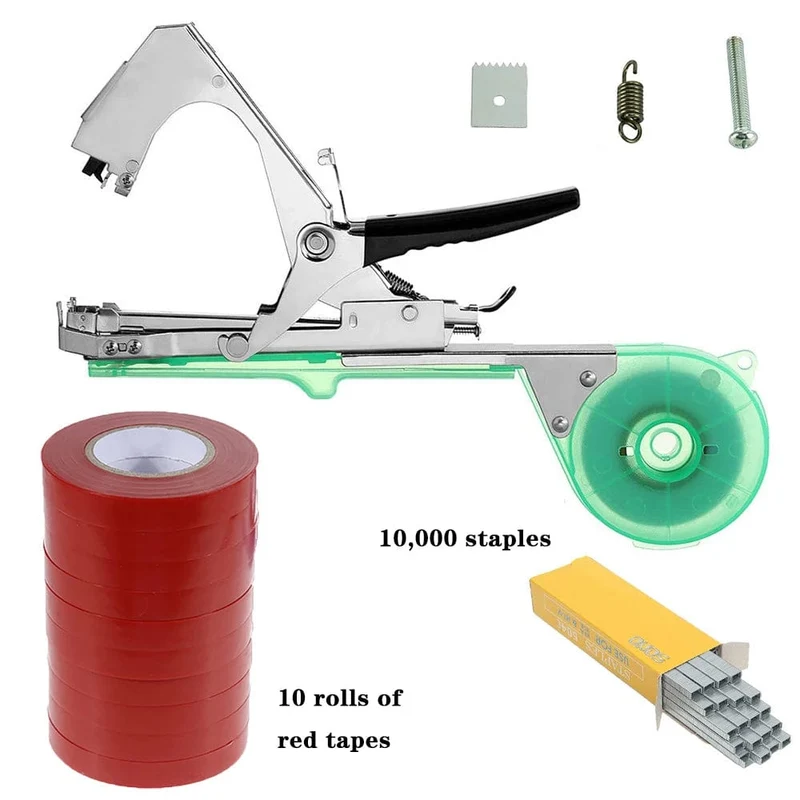 Drtools Strumpfband Pflanzen Bindemaschine Pflanze Zweig Hand Binden Bindemaschine Hackfleisch Gemüse Tapetool Tapener Bänder Garten Werkzeuge