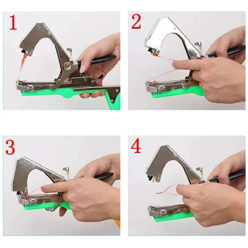 Drtools Gartengeräte Strumpfband Pflanzen Pflanze Zweig Hand Binden Bindemaschine Hackfleisch Gemüse Tapener Bänder Hausgarten