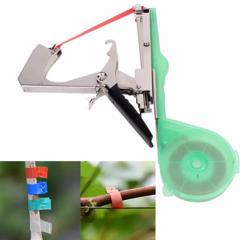 Drtools Gartengeräte Strumpfband Pflanzen Pflanze Zweig Hand Binden Bindemaschine Hackfleisch Gemüse Tapener Bänder Hausgarten