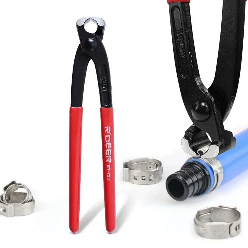 Einohrklemmenzange 8 Zoll/200 mm Kohlenstoffstahl Zange Crimper Nagelzieher für Autoreparatur Handwerkzeuge