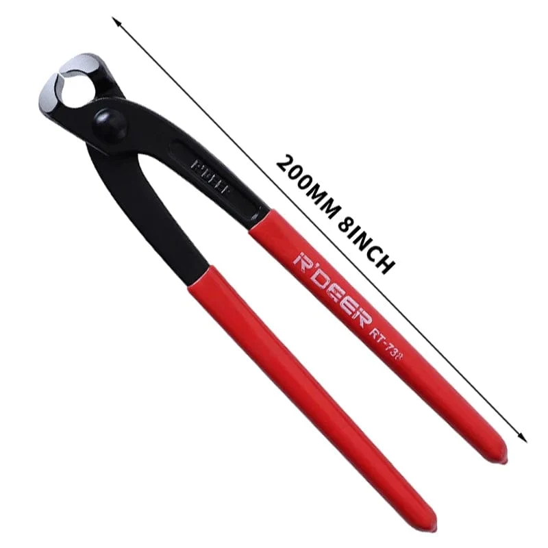 Einohrklemmenzange 8 Zoll/200 mm Kohlenstoffstahl Zange Crimper Nagelzieher für Autoreparatur Handwerkzeuge
