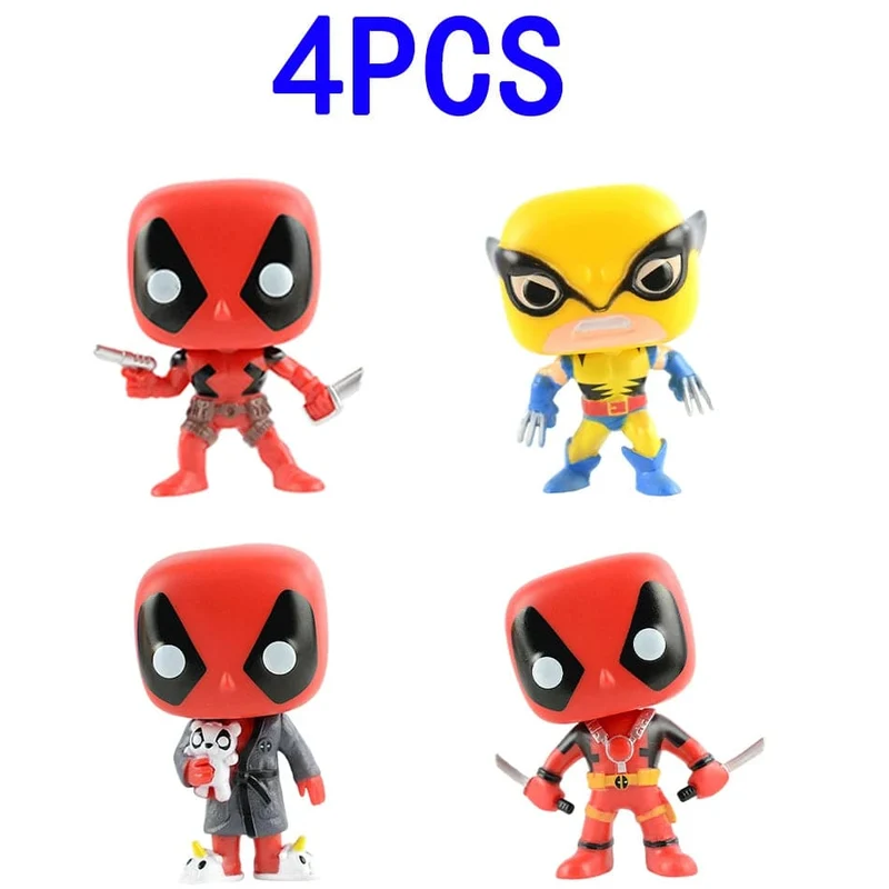POP Deadpool Actionfigur Deadpool 3 Deadpool Wolverine Actionfigur Marvel-Filmfiguren Figur Spielzeugpuppe Modell Kindergeschenke