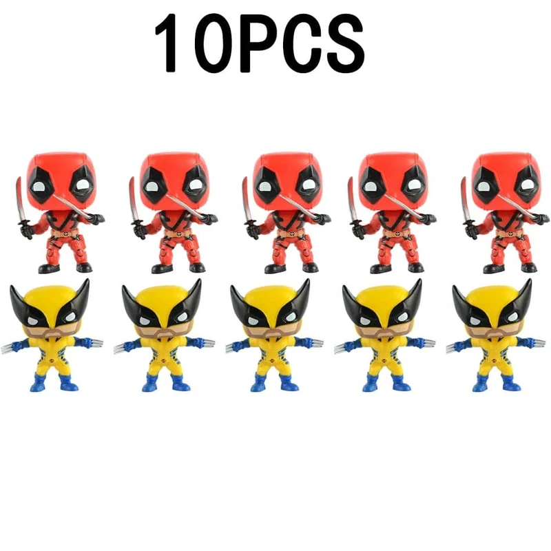 POP Deadpool Actionfigur Deadpool 3 Deadpool Wolverine Actionfigur Marvel-Filmfiguren Figur Spielzeugpuppe Modell Kindergeschenke