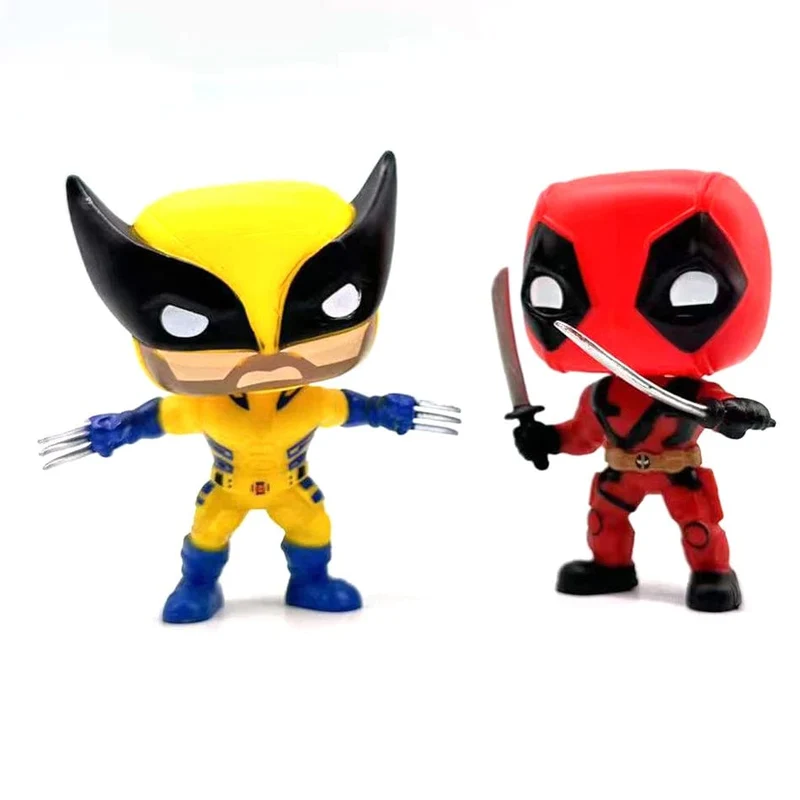 POP Deadpool Actionfigur Deadpool 3 Deadpool Wolverine Actionfigur Marvel-Filmfiguren Figur Spielzeugpuppe Modell Kindergeschenke
