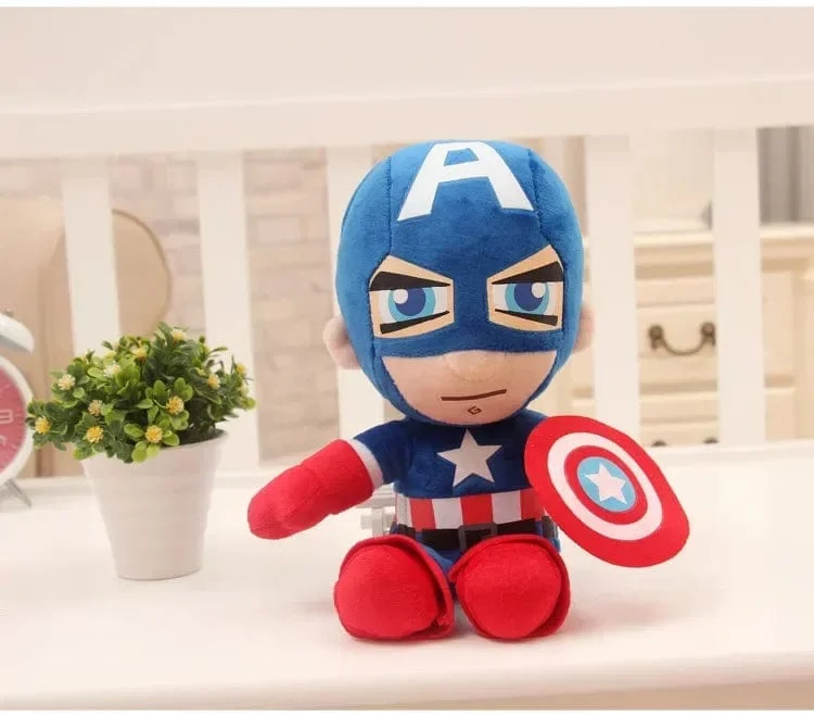 NEU 27 cm Mann Spiderman Plüschtiere Filmpuppen Marvel Avengers weicher ausgestopfter Held Captain America Iron Weihnachtsgeschenke für Kinder