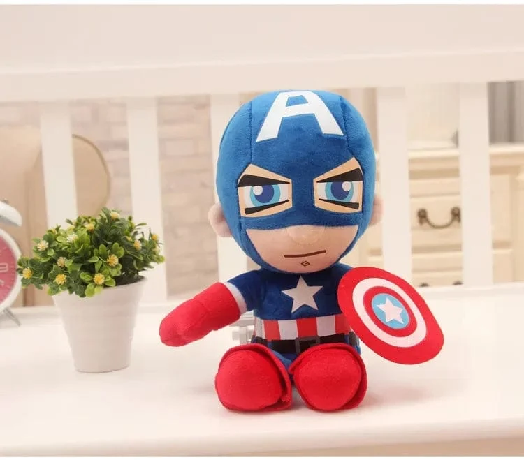 NEU 27 cm Mann Spiderman Plüschtiere Filmpuppen Marvel Avengers weicher ausgestopfter Held Captain America Iron Weihnachtsgeschenke für Kinder