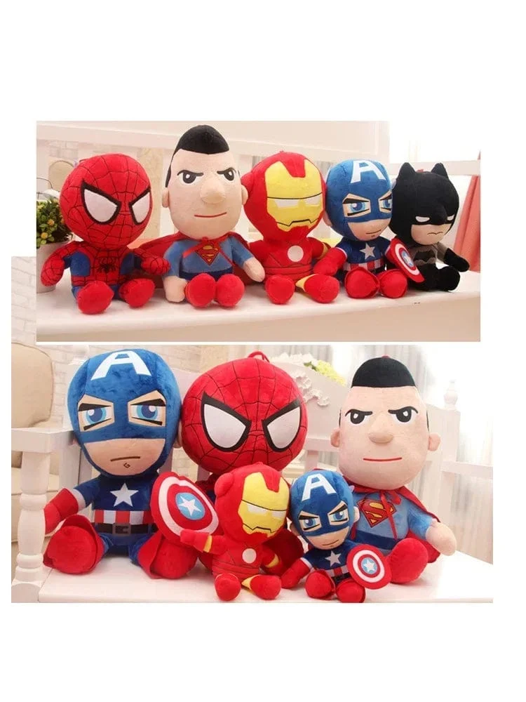 NEU 27 cm Mann Spiderman Plüschtiere Filmpuppen Marvel Avengers weicher ausgestopfter Held Captain America Iron Weihnachtsgeschenke für Kinder